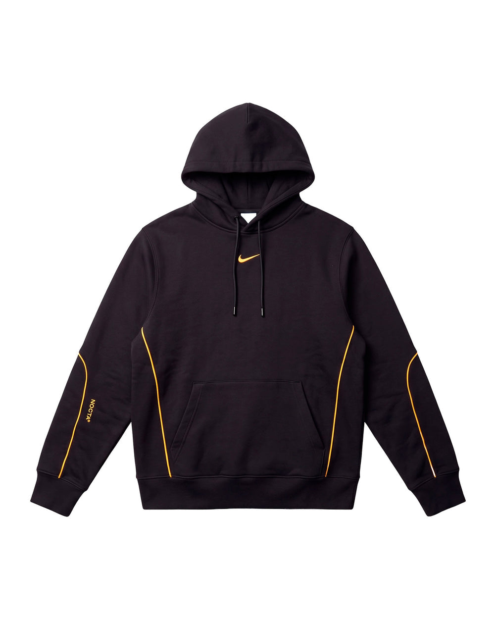 Piped Hoodie Black / Yellow